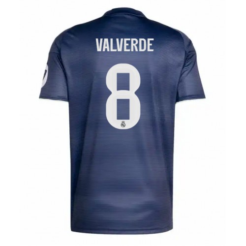 Maglia Calcio Real Madrid Federico Valverde #8 Seconda Divisa 2025-26 Manica Corta